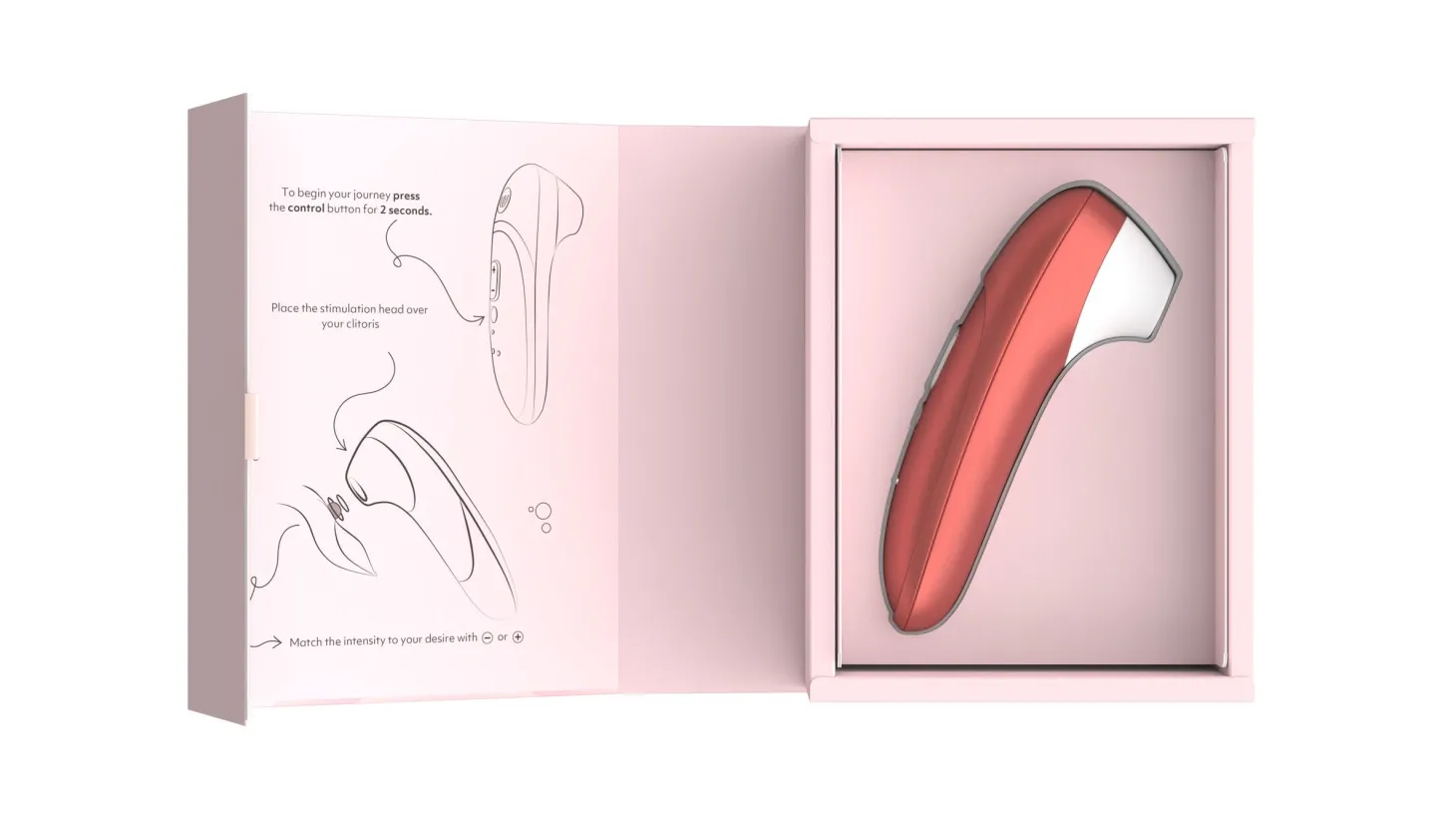 Womanizer Pro - Luchtdruk Vibrator - Bordeaux Red