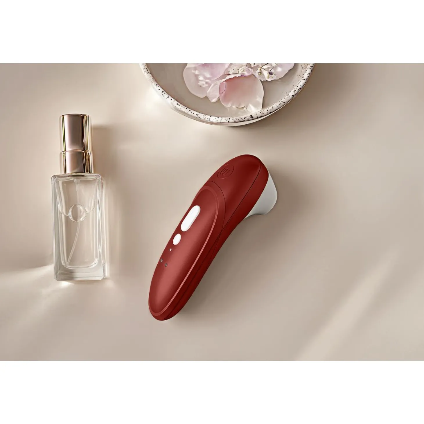 Womanizer Pro - Luchtdruk Vibrator - Bordeaux Red