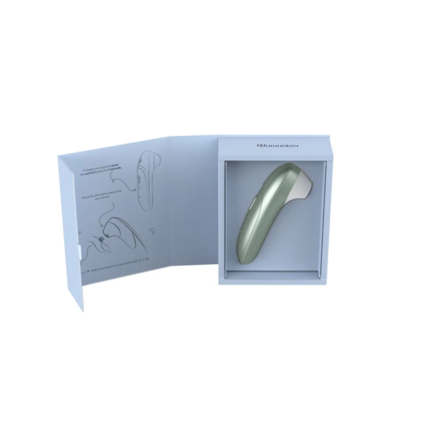 Womanizer Pro - Luchtdruk Vibrator - Sage Green