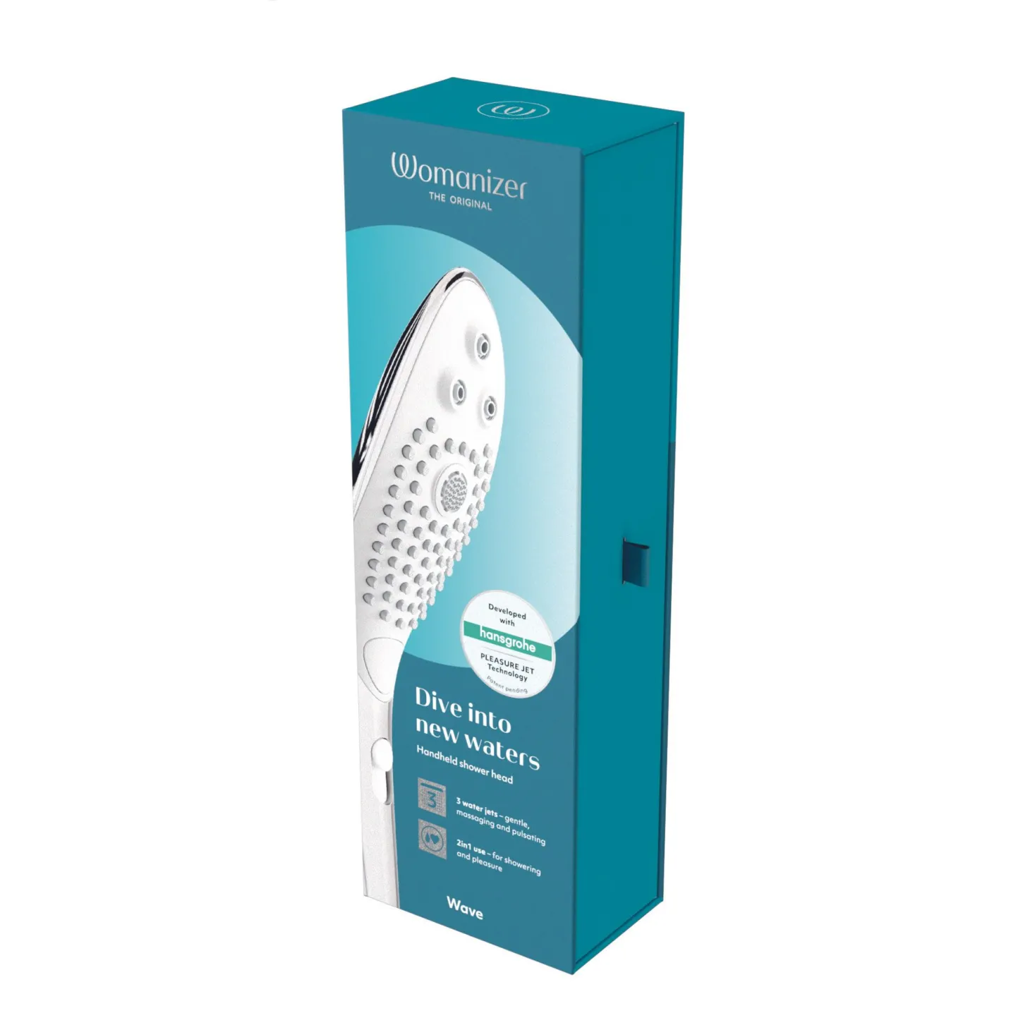 Womanizer Wave Douchekop - Chrome