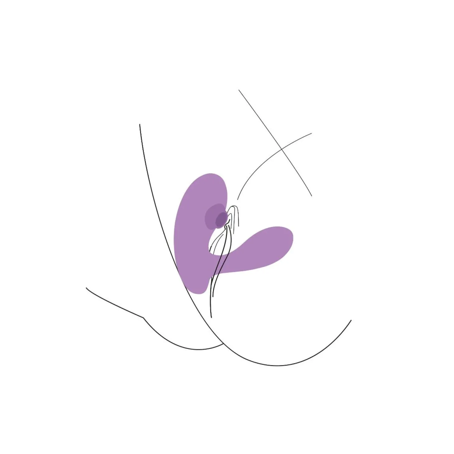 Xocoon - DuoVibe 1 Air Vibrator - Paars