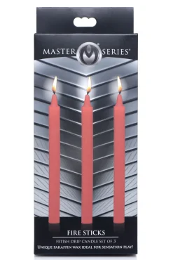 XR Brands - Fire Sticks Fetish Drip Kaarsen - Rood