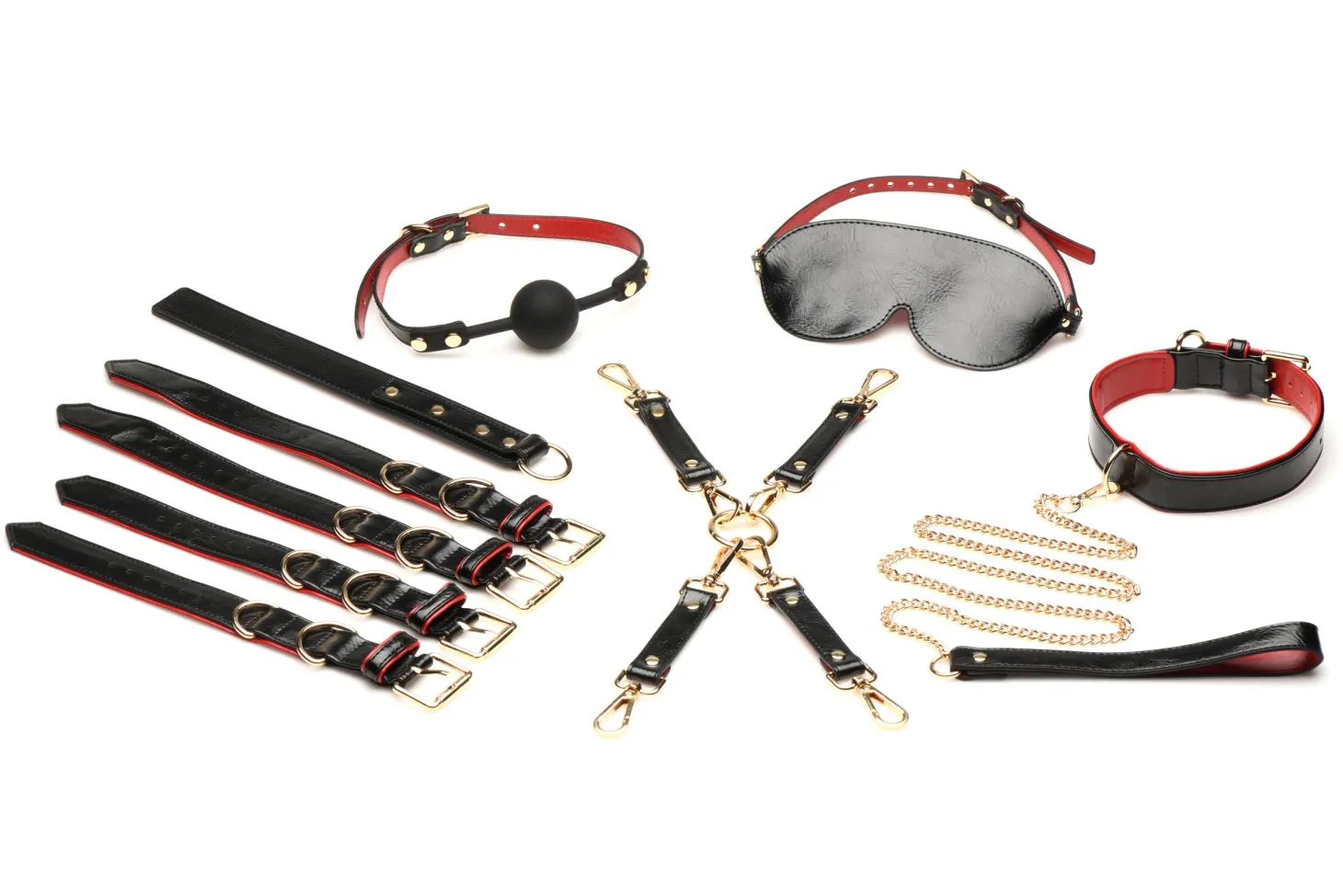 XR Brands - Lover's Luxe Bondage Set - Zwart