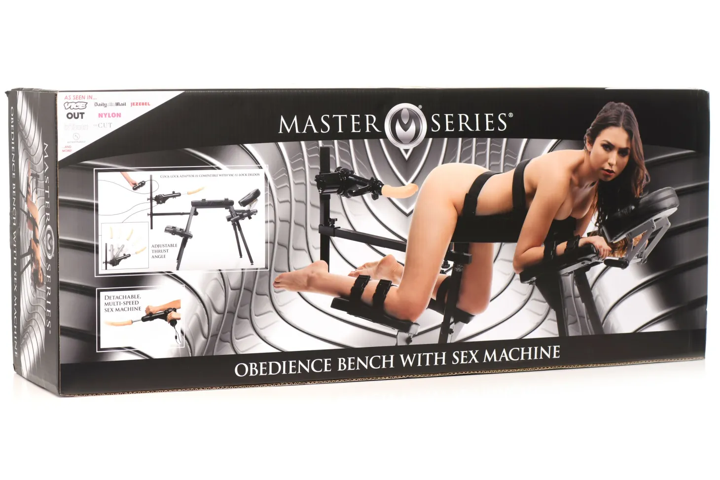 XR Brands - Obedience Bench Met Seksmachine - Zwart