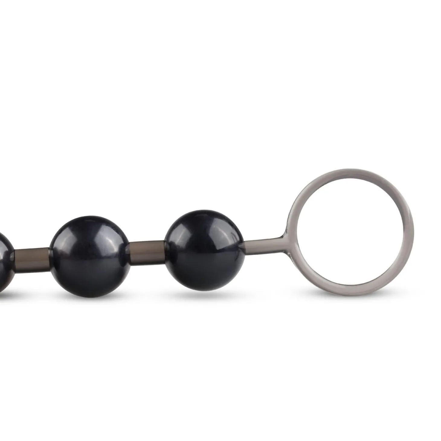 Zwarte Anaalketting Met Ring