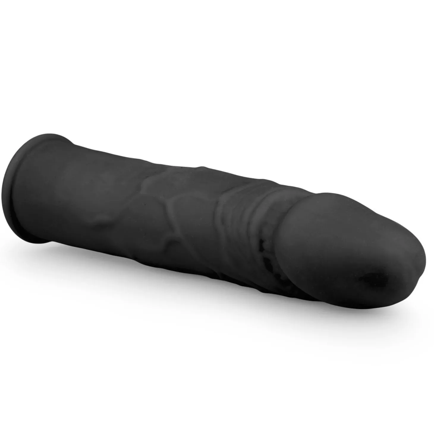 Zwarte extender penissleeve