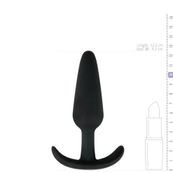 Zwarte Grote Buttplug Met Handvat - 12,5 cm
