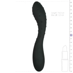 Zwarte G-spot Dildo Met Stimulerende Noppen - 19 cm
