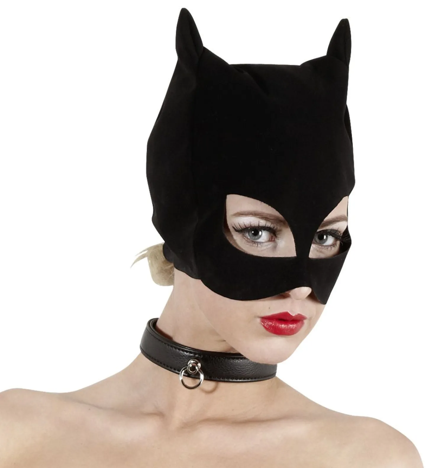 Zwart Kattenmasker