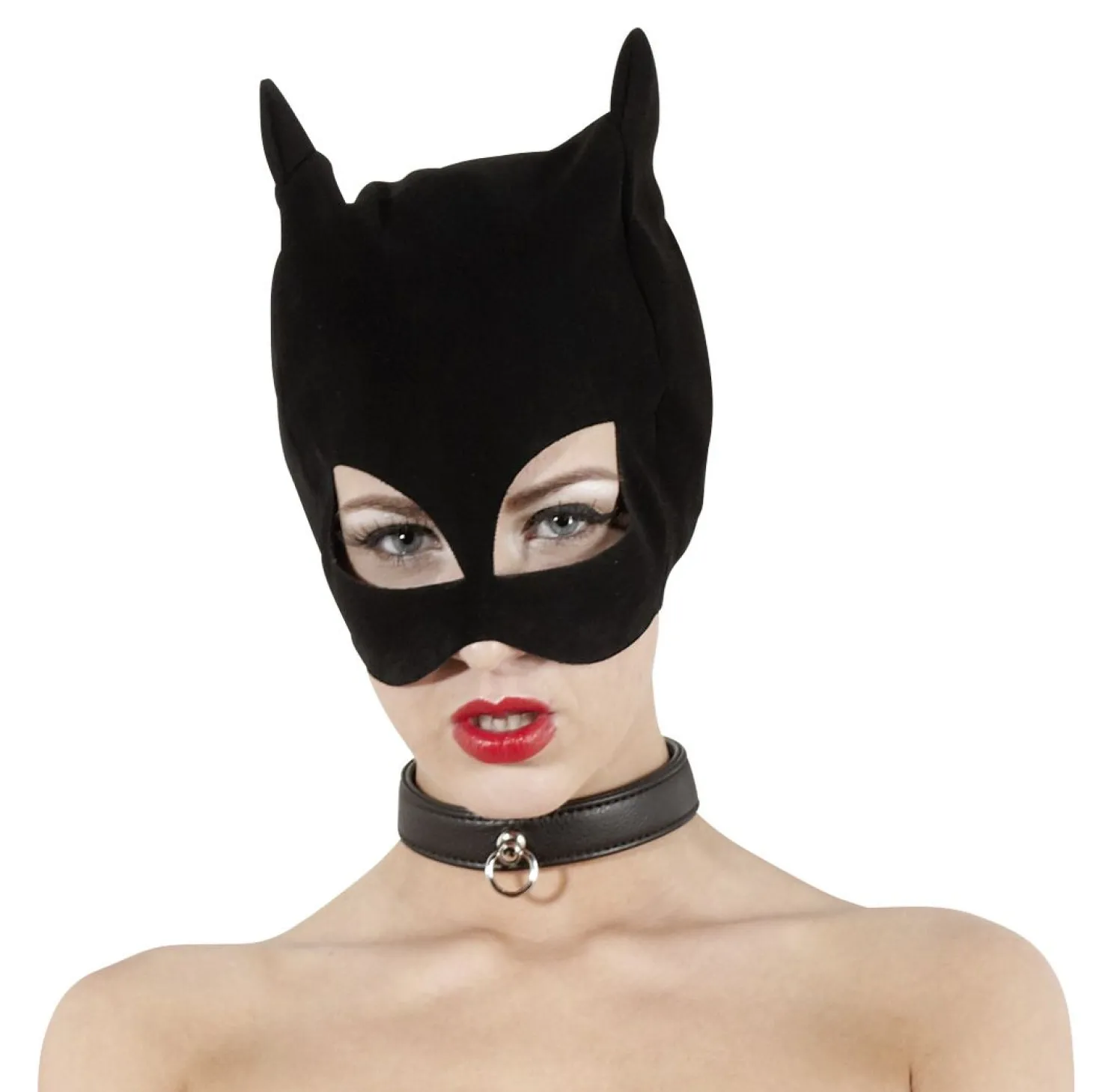 Zwart Kattenmasker